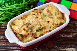 Капустная запеканка с грибами Капустная запеканка с грибами