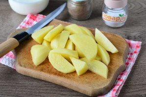 Картофель с мясом в сливках