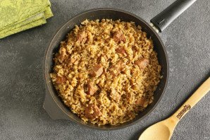 Каша с машем, рисом и мясом