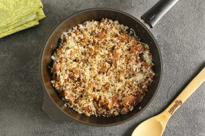 Каша с машем, рисом и мясом