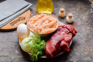 Котлеты из телятины и индейки