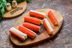 Крабовые палочки с начинкой Крабовые палочки с начинкой