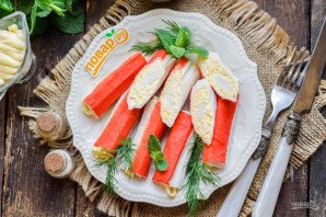 Крабовые палочки с начинкой Крабовые палочки с начинкой