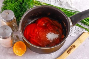 Курица в кляре и кисло-сладком соусе