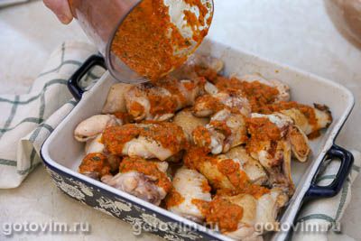 Куриные крылышки в соусе пири-пири Куриные крылышки в соусе пири-пири