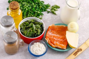 Лосось со шпинатом в сливочном соусе