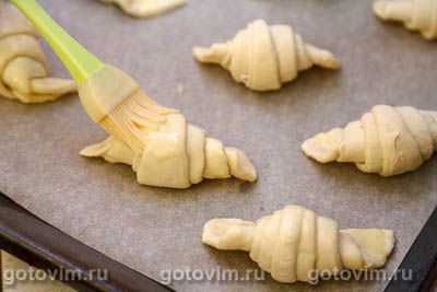 Масляные круассаны из готового теста Масляные круассаны из готового теста