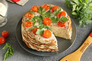 Мясной торт из фарша