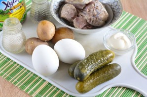 "Оливье" с телятиной