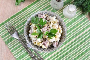 "Оливье" с телятиной