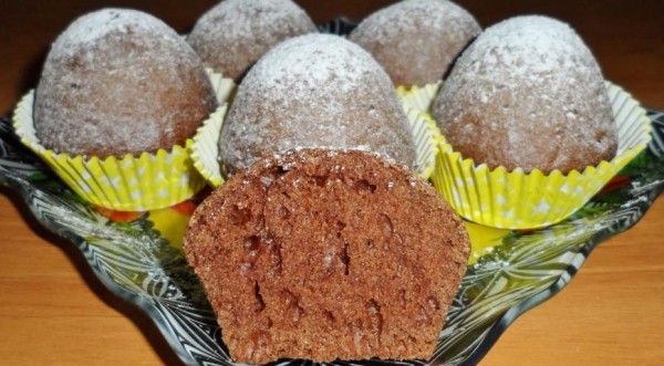 Постные кофейные кексики, пошаговый рецепт с фото