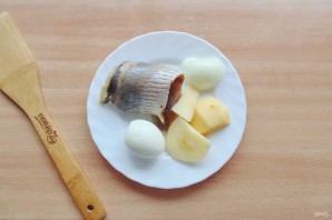 Профитроли с селедкой