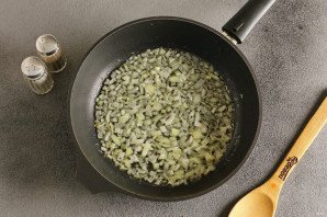 Ризотто с креветками и цукини