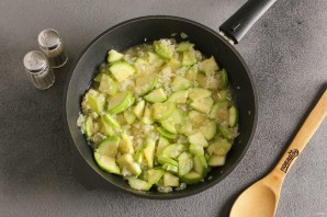 Ризотто с креветками и цукини