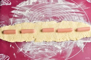 Рулетики с сосисками