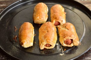 Рулетики с сосисками