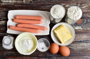 Рулетики с сосисками