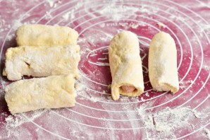 Рулетики с сосисками