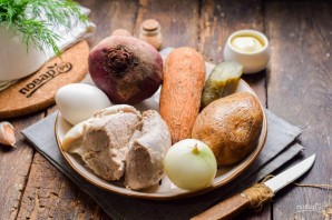 Салат "Мясо в тулупе" Салат "Мясо в тулупе"