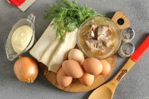 Салат "Наполеон" с тунцом