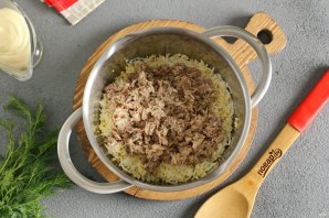 Салат "Наполеон" с тунцом