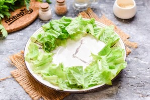 Салат с грейпфрутом и печенью