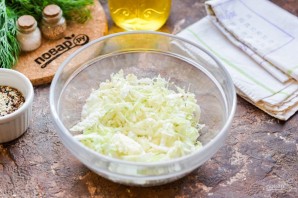 Салат с морской и пекинской капустой Салат с морской и пекинской капустой