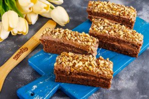 Шоколадно-бисквитные пирожные