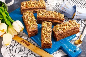 Шоколадно-бисквитные пирожные