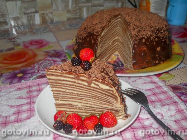 Шоколадные блины с какао Шоколадные блины с какао