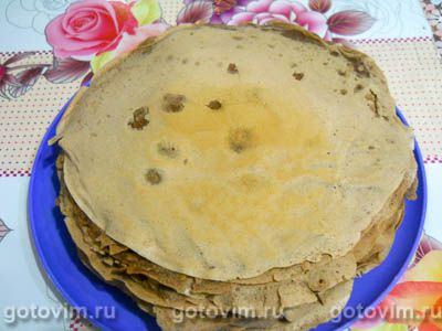 Шоколадные блины с какао Шоколадные блины с какао