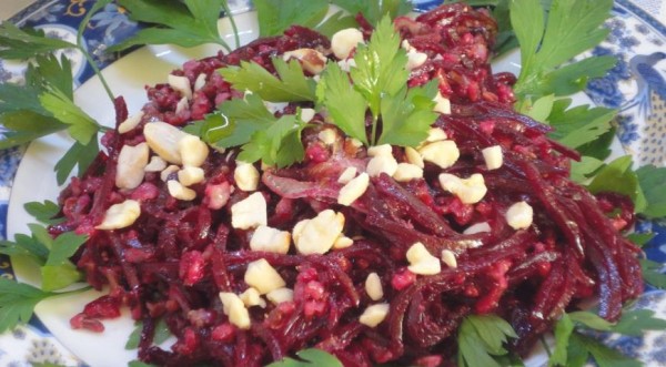 Теплый салат с красным рисом и свеклой, пошаговый рецепт с фото Теплый салат с красным рисом и свеклой, пошаговый рецепт с фото