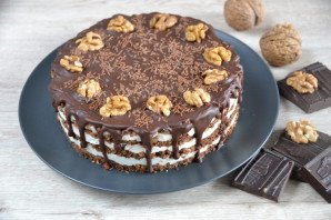 Торт "Тающая загадка" без выпечки