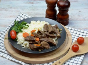 Тушеная печень в кефире