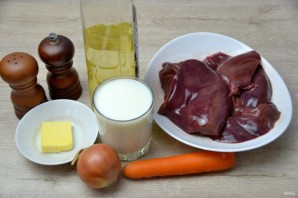 Тушеная печень в кефире