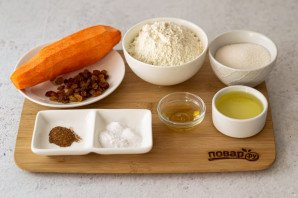 Веганский морковный кекс