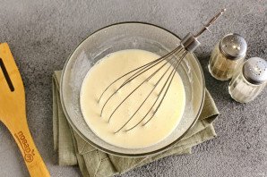 Запеканка с брокколи и лососем