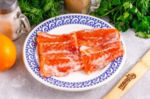 Засолка красной рыбы с лимоном