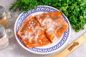 Засолка красной рыбы с лимоном