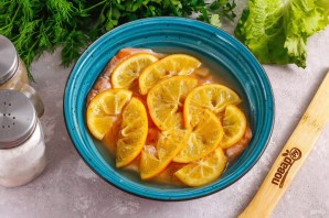 Засолка красной рыбы с лимоном