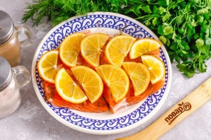 Засолка красной рыбы с лимоном