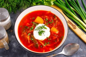 Борщ из запеченной свеклы