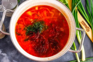 Борщ из запеченной свеклы