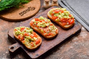 Бутерброды с гуакамоле Бутерброды с гуакамоле