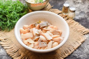 Датский салат с фасолью