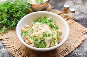 Датский салат с фасолью