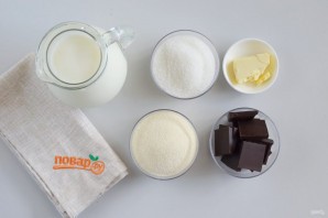 Десерт из шоколада