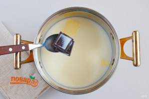 Десерт из шоколада