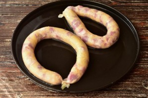 Домашняя колбаса с картошкой