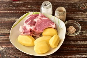 Домашняя колбаса с картошкой